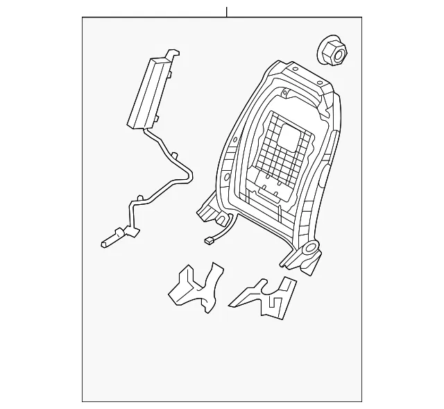 Seat Back Frame - Kia (88410-P4AC0)