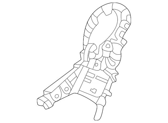 Seat Back Recliner Adjustment Mechanism Cover - Nissan (88459-7JA0A)