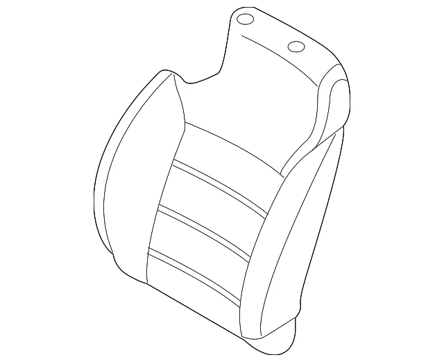 Seat Back Cover - Passenger Side (RH) - Kia (88460-C6001C61)