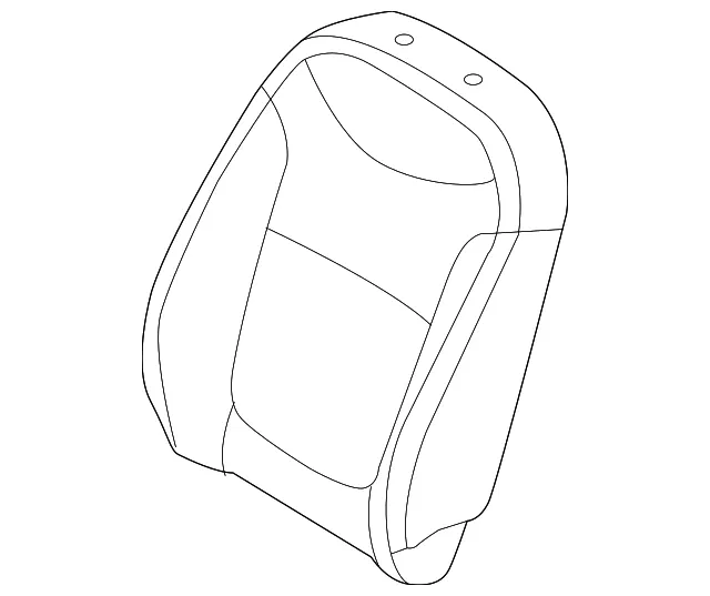 Seat Back Cover - Passenger Side (RH) - Kia (88460-E4010ASK)