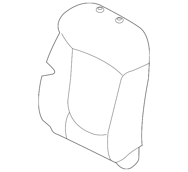 Seat Back Cover - Passenger Side (RH) - Kia (88470-1M630AF7)