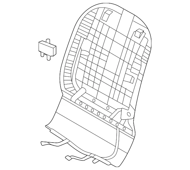 Seat Back Panel - Kia (88490-R5100WK)