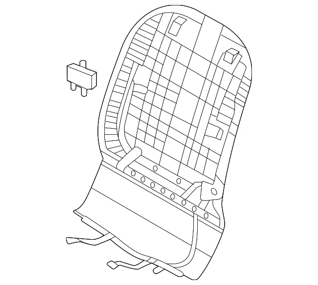 Seat Back Panel - Kia (88490-R5100)