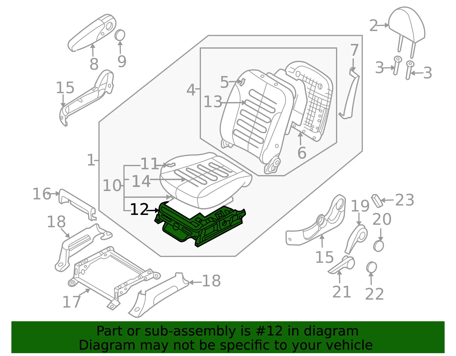 Seat Adjuster - Kia (88500-4D231) - view 2