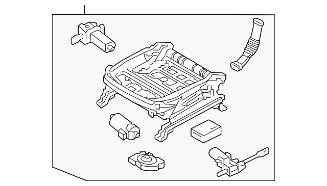 Seat Track - Driver's Side (LH) - Kia (88500-C6720)