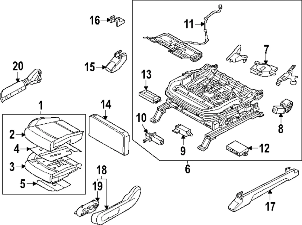 Seat Adjust Assembly - Kia (88500-DO200RBQ)