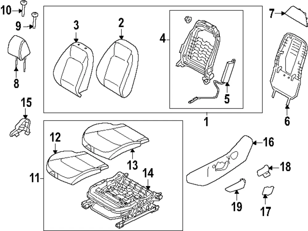 Seat Adjust Assembly - Kia (88500-GG200)