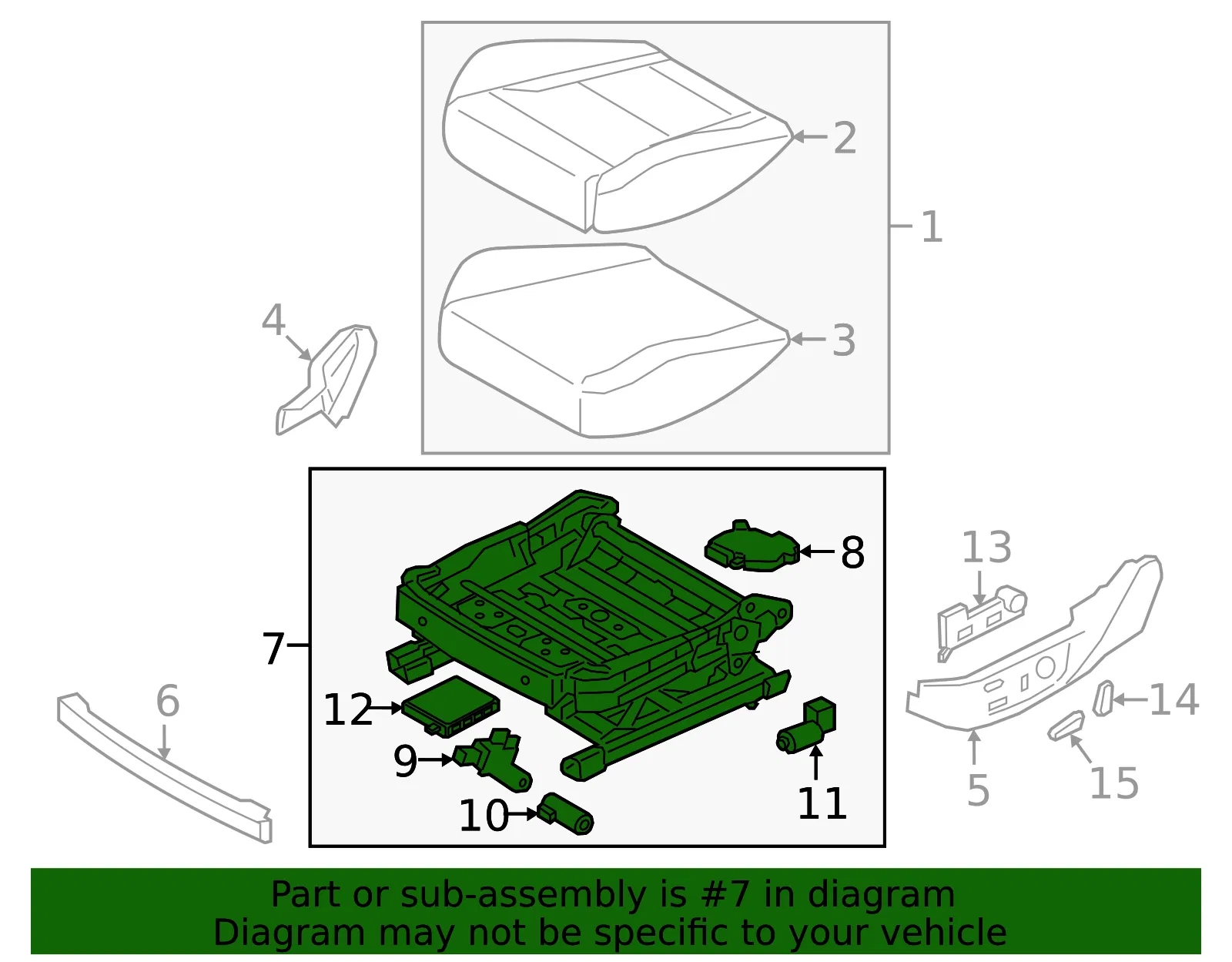 Seat Adjuster - Kia (88500-J5000) - view 2