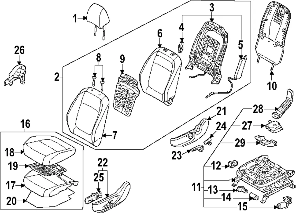 Seat Track - Kia (88500-Q5150)
