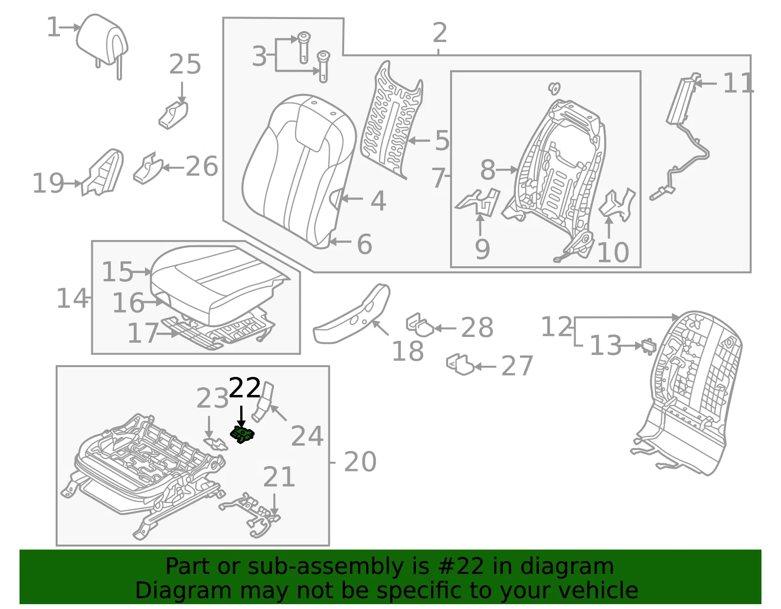 Temperature Controlled Seat Blower Motor - Kia (88550-P2000) - view 2