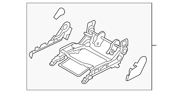 Seat Adjust Assembly - Kia (88600-1G050RU)