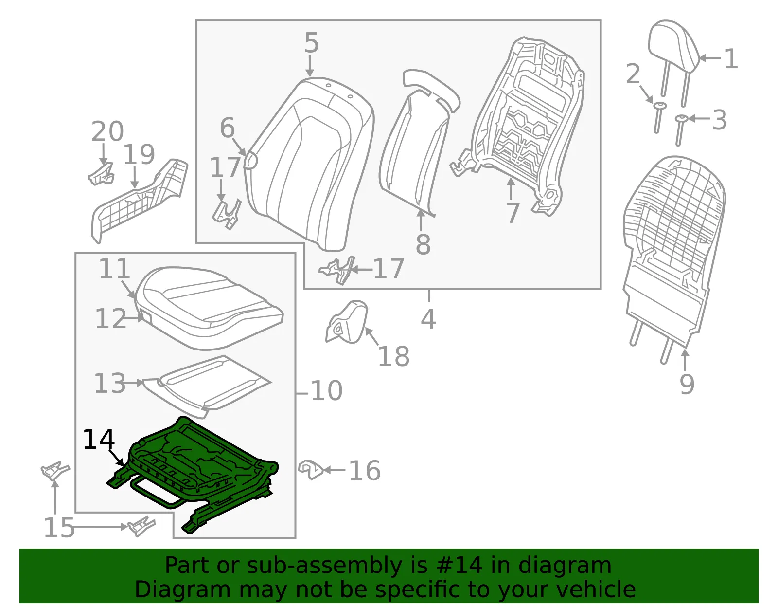 Seat Adjuster - Kia (88600-2T040) - view 2