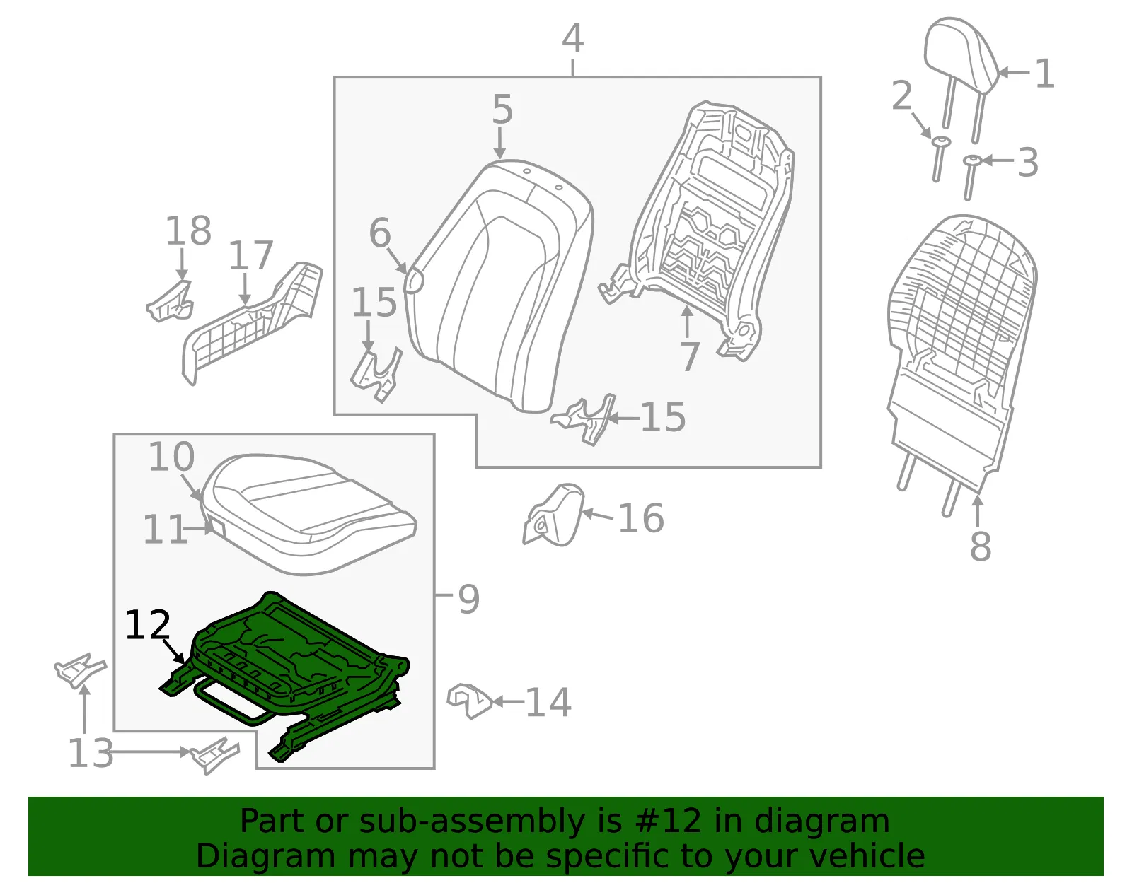 Seat Adjuster - Kia (88600-4C010) - view 2