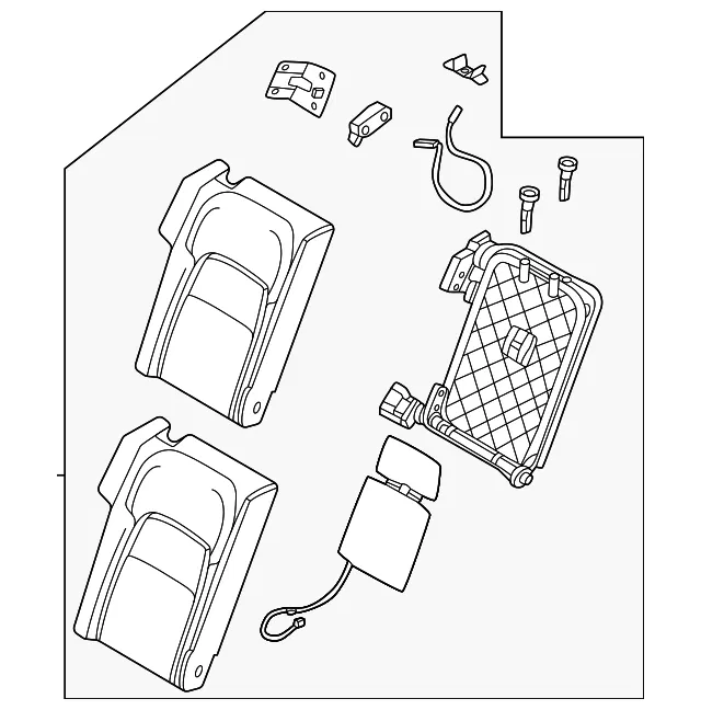 Seat Back Assembly - Nissan (88600-5MR5B)