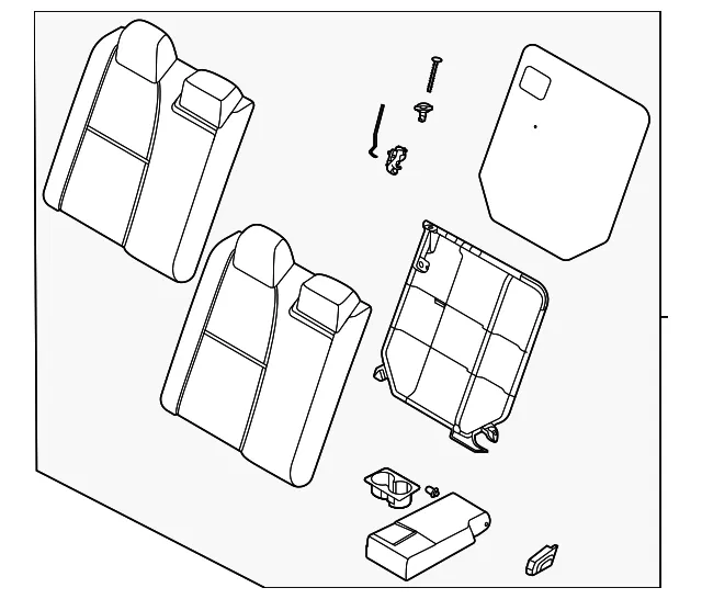 Seat Back Assembly - Nissan (88600-6LX8F)