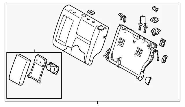 Seat Back Assembly - Nissan (88600-6MS0A)