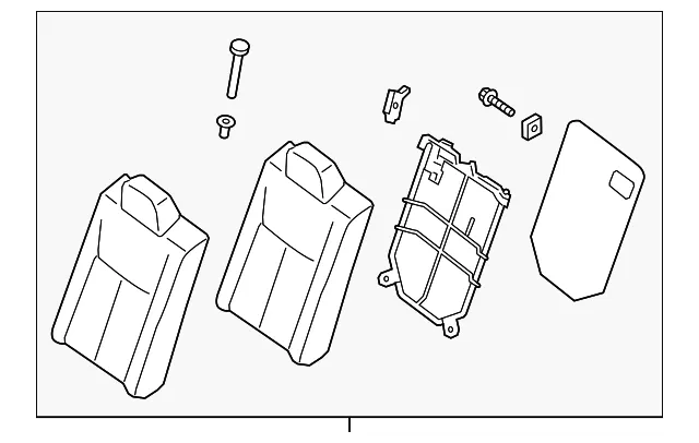Seat Back Assembly - Nissan (88600-9AE1D)