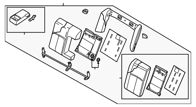 Seat Back Assembly - Nissan (88600-9DL3A)