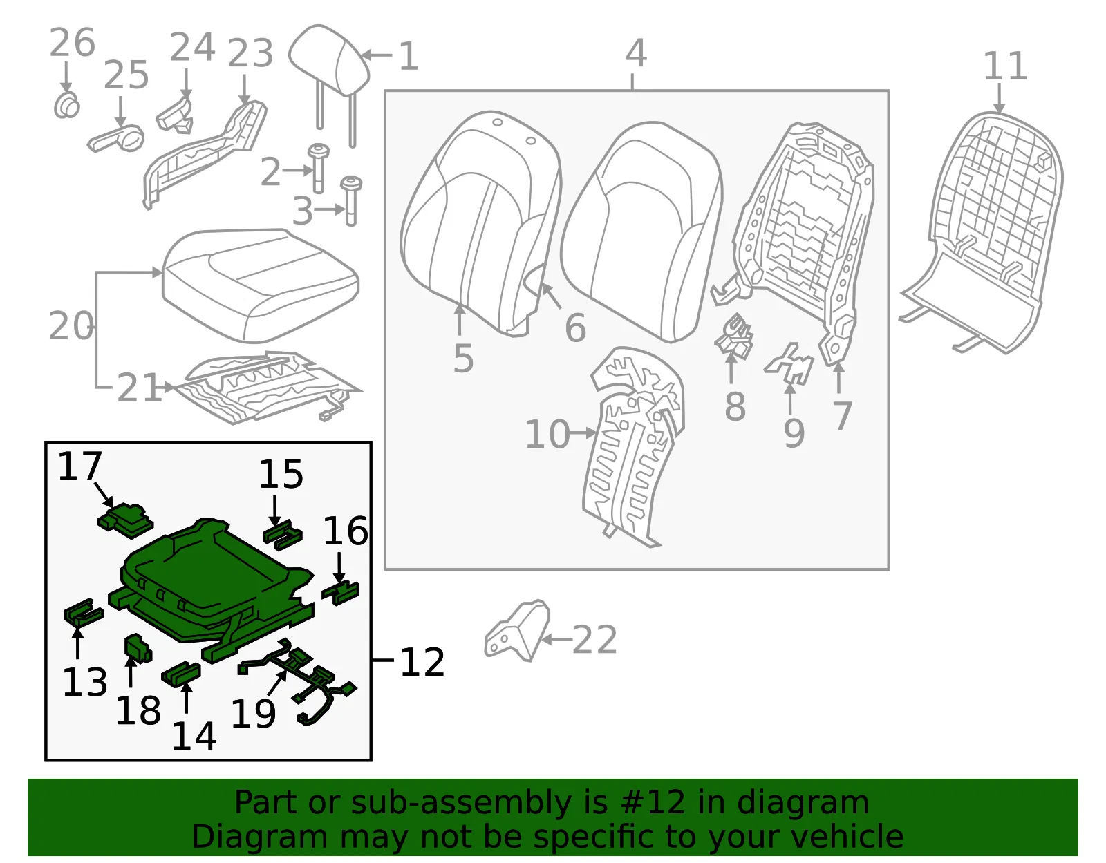 Track Assembly - Kia (88600-A8810) - view 2