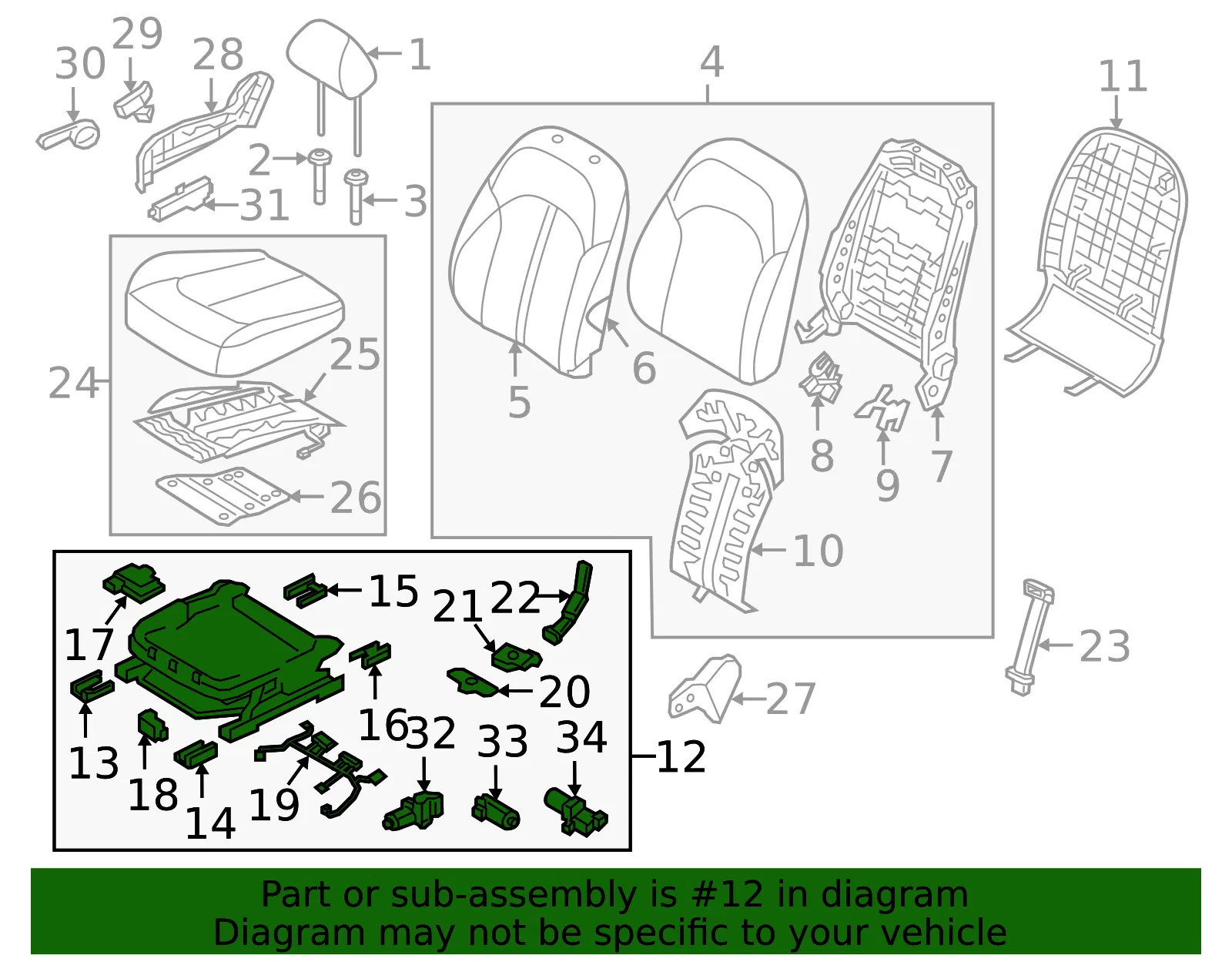 Track Assembly - Kia (88600-A8850) - view 2