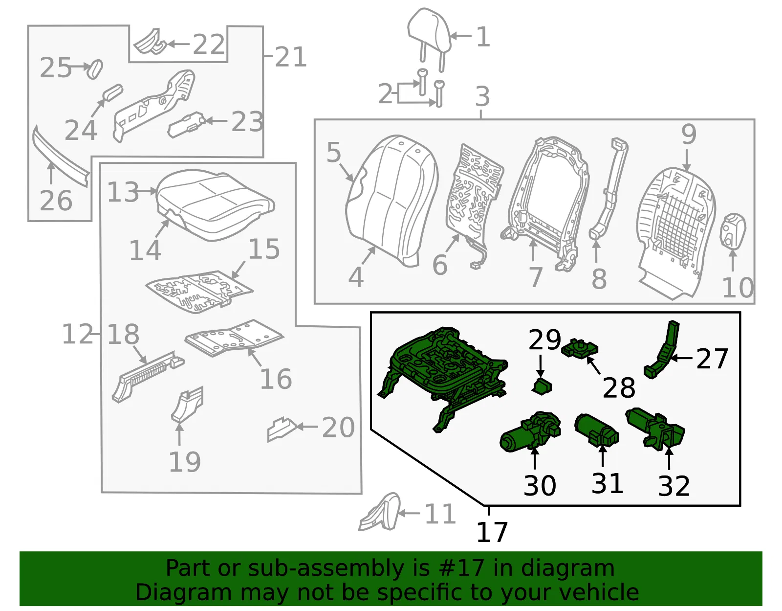 Seat Adjuster - Kia (88600-A9720) - view 2