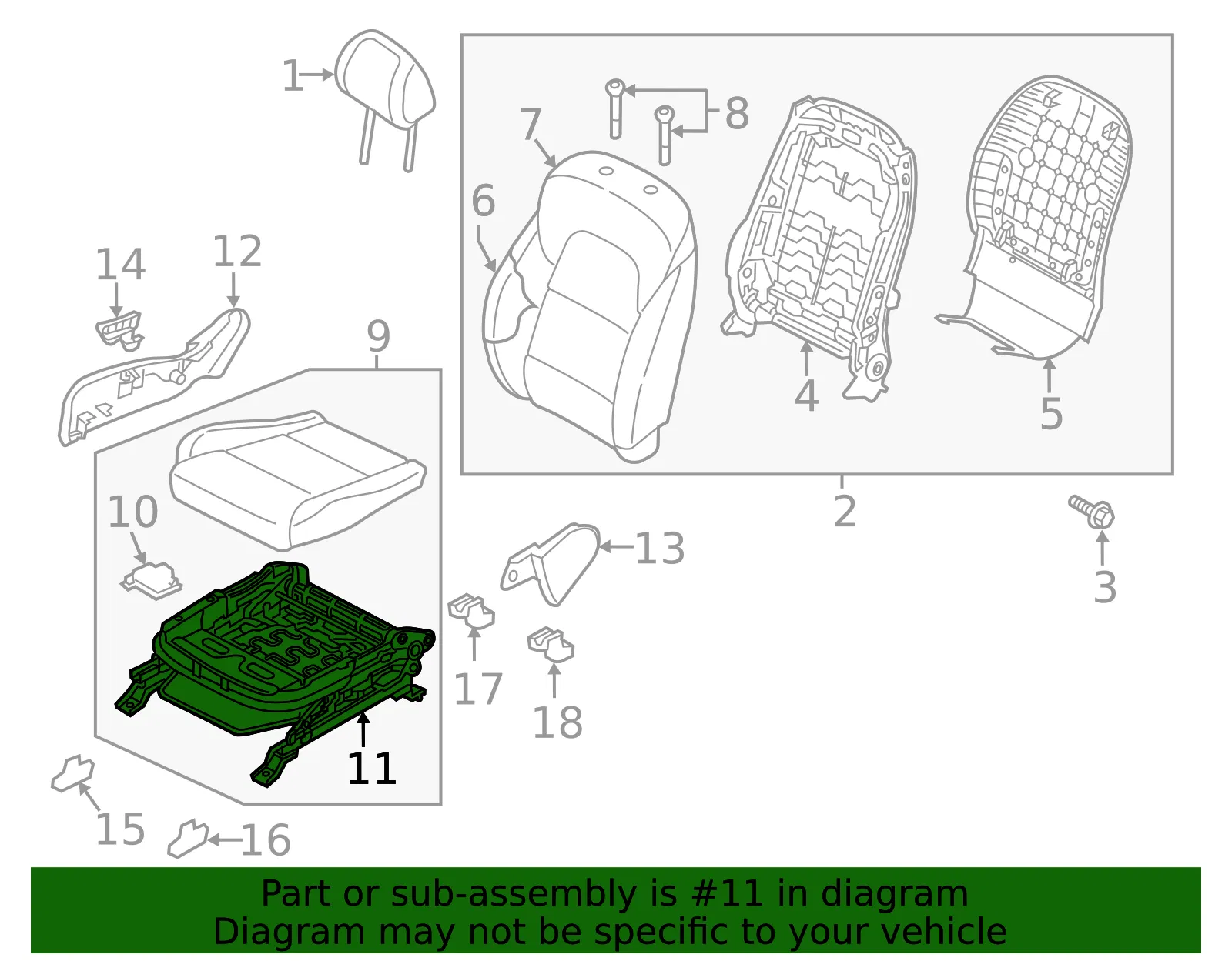 Track Assembly - Kia (88600-D9361) - view 2