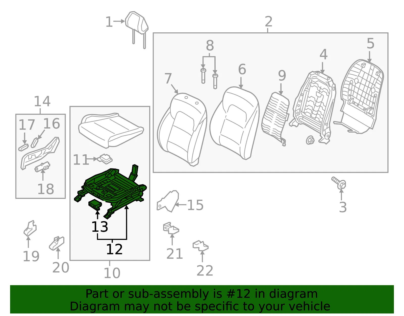 Track Assembly - Kia (88600-D9570) - view 2