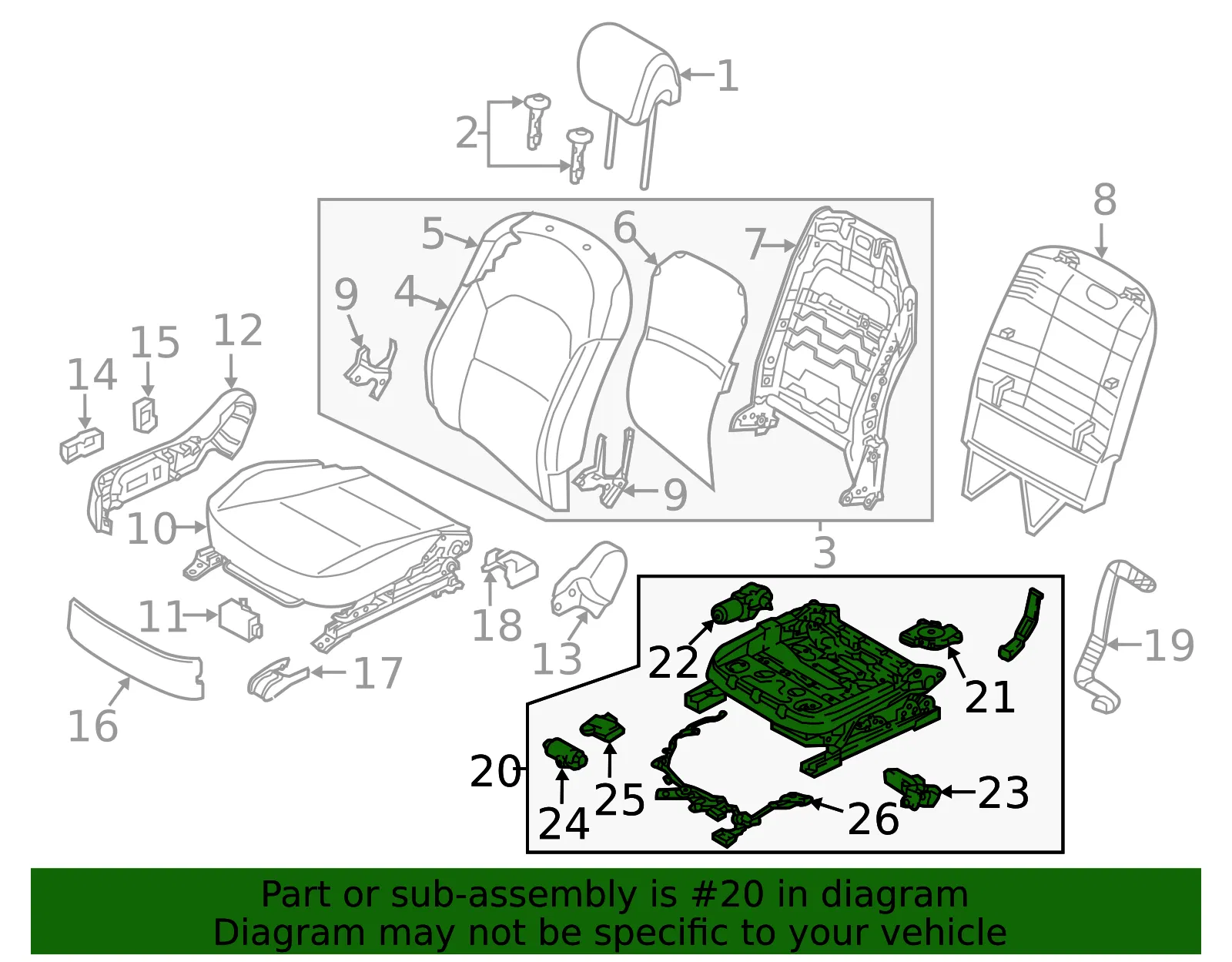 Track Assembly - Kia (88600-F6AF0) - view 2