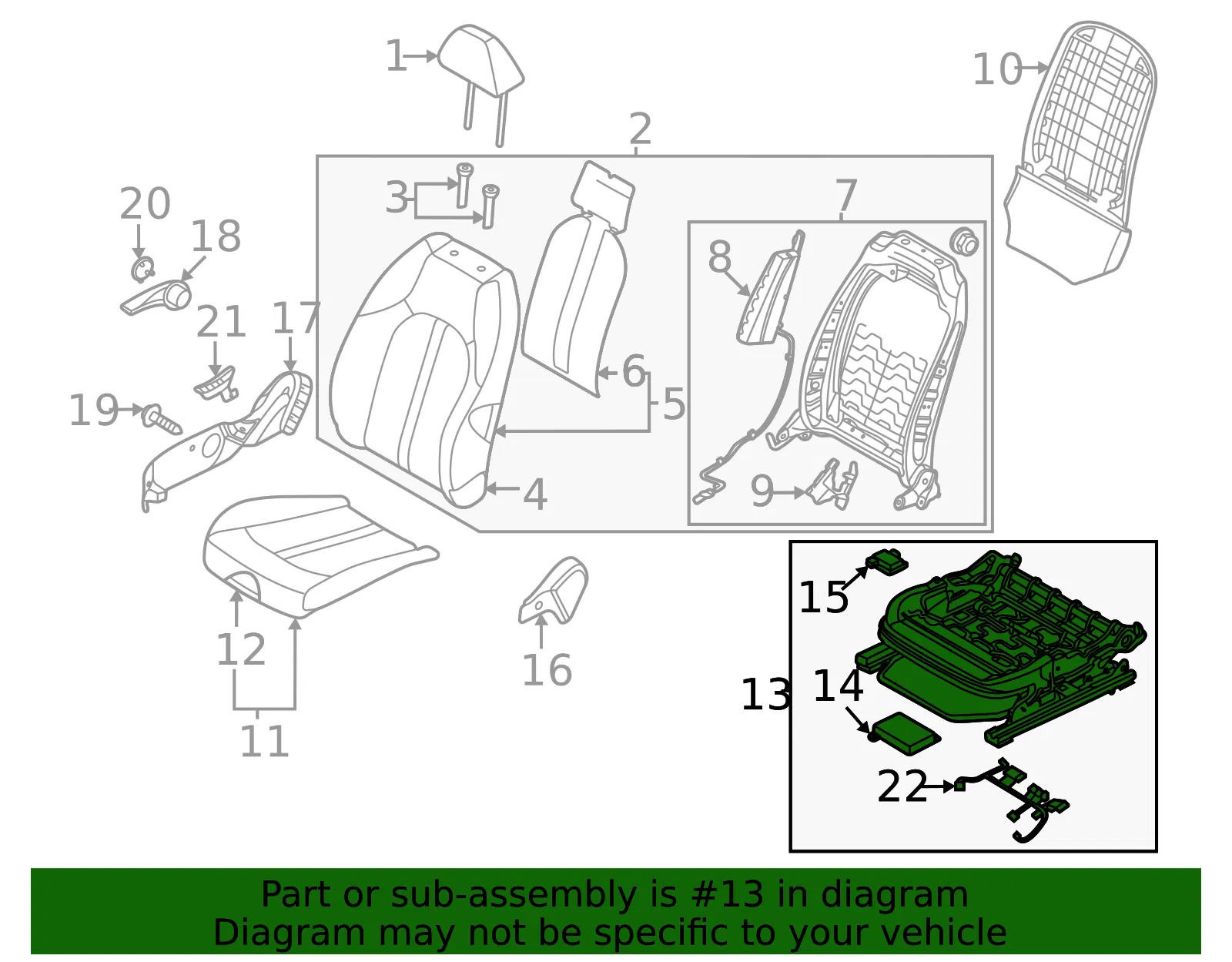 Seat Adjuster - Kia (88600-L3000) - view 2