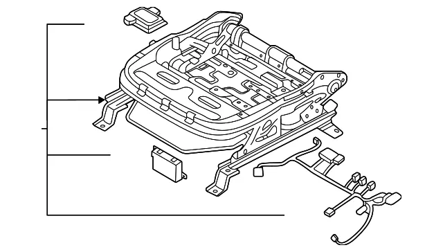 Seat Track - Passenger Side (RH) - Kia (88600-S9090)