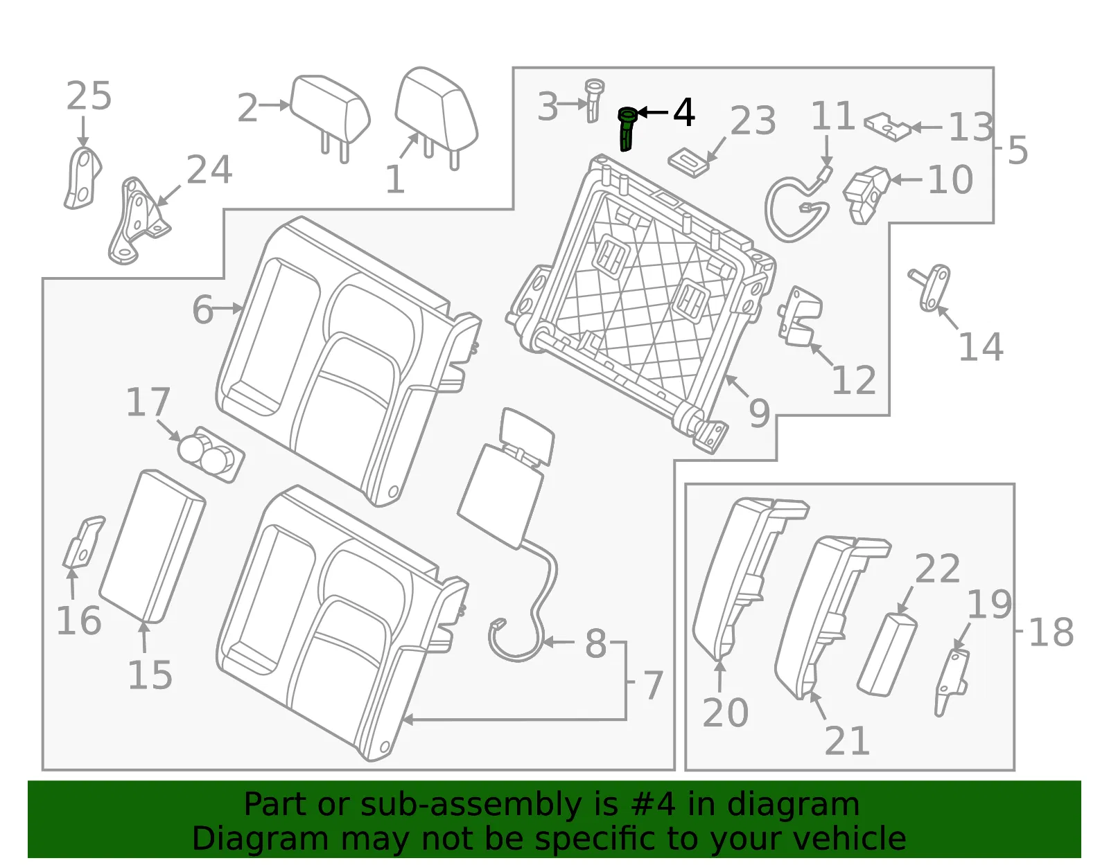 Headrest Guide - Nissan (88602-5MP2B) - view 2
