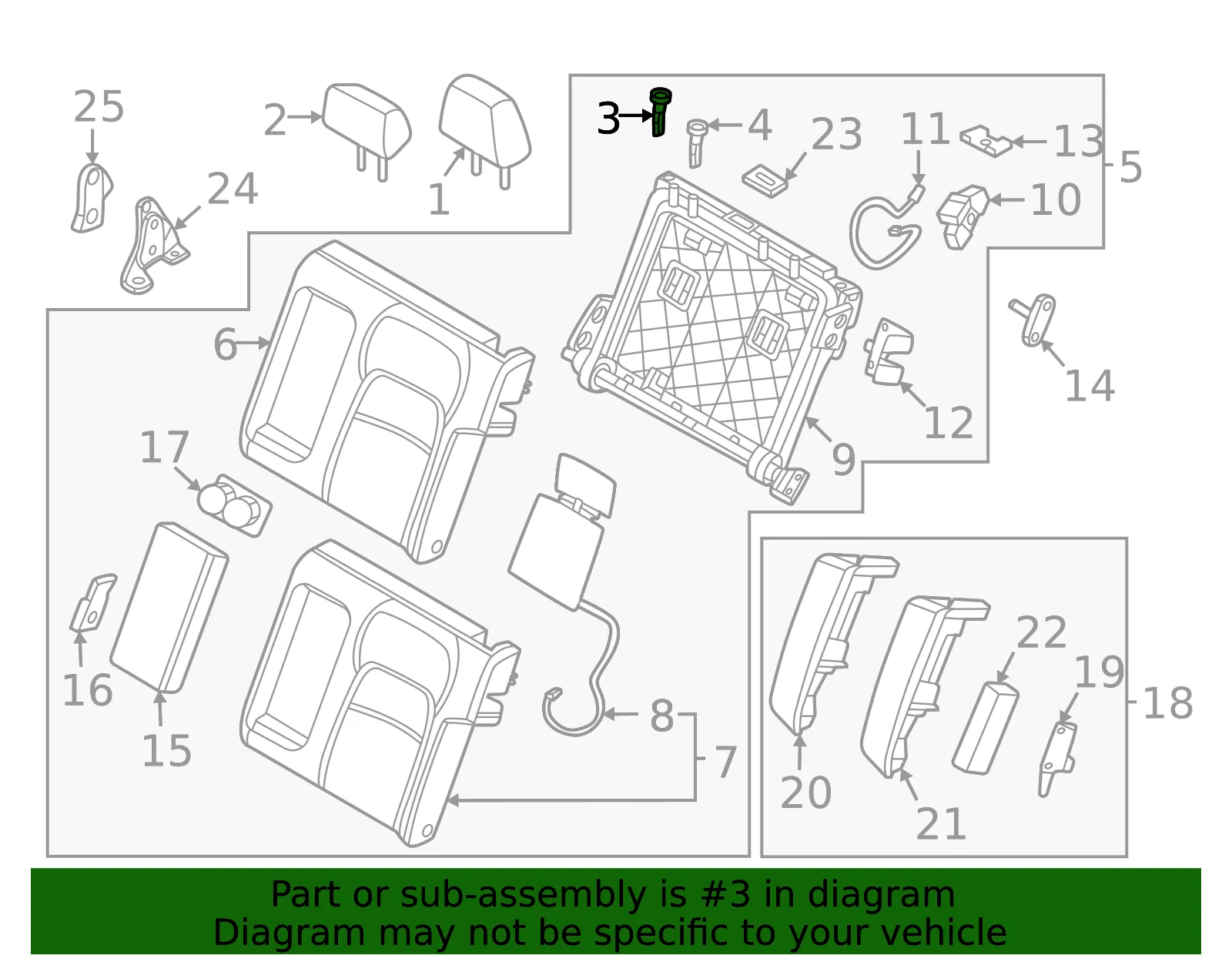 Headrest Guide - Nissan (88603-5MP3A) - view 2