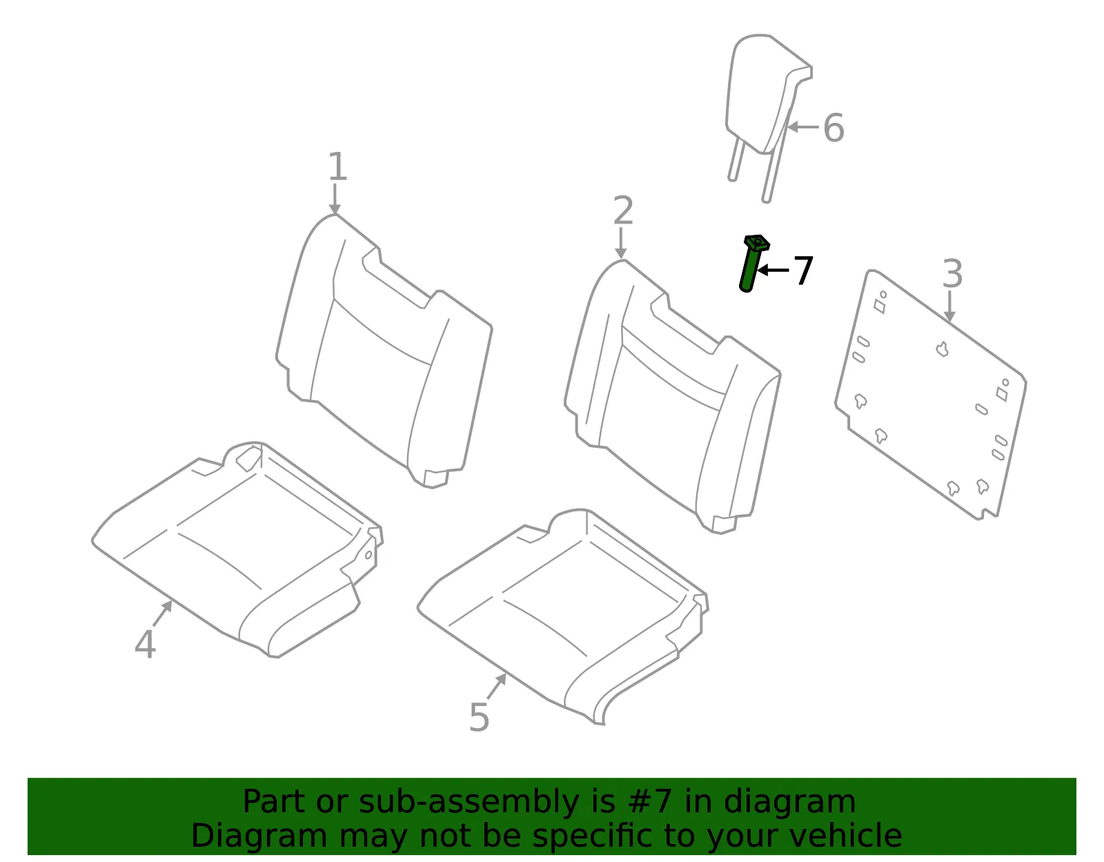 Headrest Guide - Nissan (88603-9Y100) - view 2