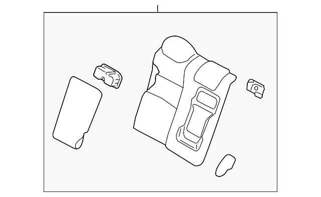 Seat Back Assembly - Nissan (88605-9HF1D)