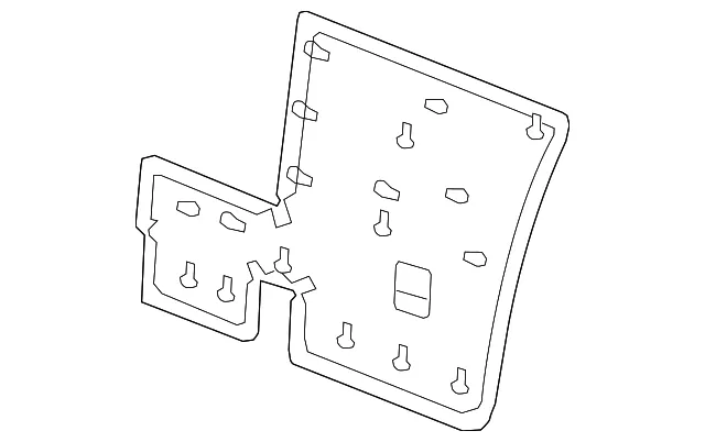 Seat Back Panel - Driver's Side (LH) - Nissan (88659-4CP1B)