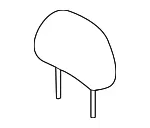 Headrest - Kia (88700-1M900AFU) - view 3