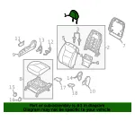 Headrest - Kia (88700-1U620CA4) - view 4