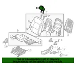 Headrest - Kia (88700-1WAA0BBW) - view 4