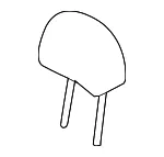 Headrest - Kia (88700-3T010KBW) - view 3