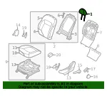 Headrest - Kia (88700-3W501EAP) - view 4