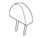 Headrest - Kia (88700-4D080CS2) - view 3