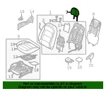 Headrest - Kia (88700-A7000K3B) - view 4