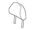 Headrest - Kia (88700-A9020DLE) - view 3