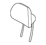 Headrest - Kia (88700-AT100A3Q) - view 3
