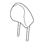 Headrest - Kia (88700-B2100KF7) - view 3