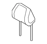 Headrest - Kia (88700-D9260BGR) - view 3