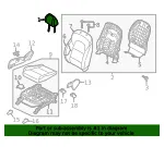 Headrest - Kia (88700-D9270D9C) - view 4