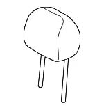 Headrest - Kia (88700-J5110CLL) - view 3