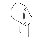 Headrest - Kia (88700-K0040SQ4) - view 3