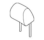 Headrest - Kia (88700-P2AF0MD6) - view 3